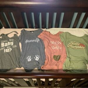 Set of 4 Maternity Tops(all included on bundle)